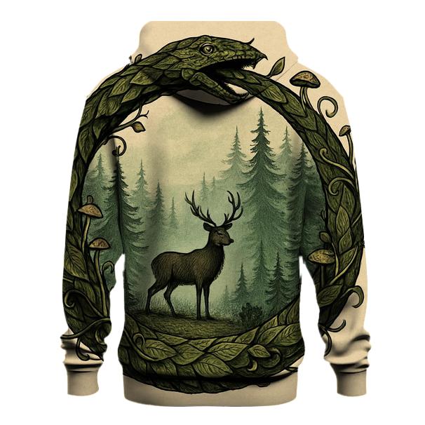 Forest Ring Ouroboros Guardian printed hoodies