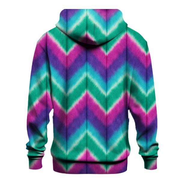 Zigzag Aurora Chevron Fold graphic hoodies