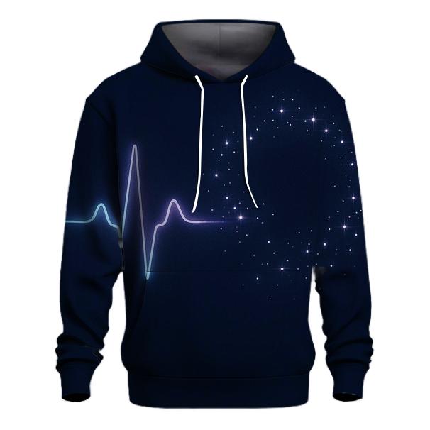 Heartbeat Constellation embroidered hoodies