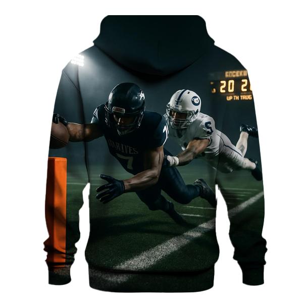 Overtime Shadows At The Goal Line zip-up hoodies