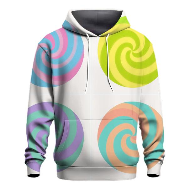 Candy Swirl Quad Spiral lightweight hoodies