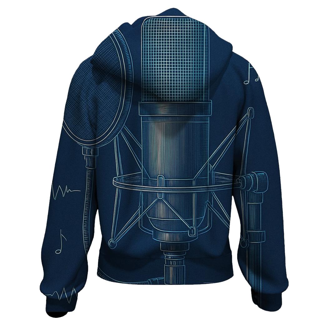 Studio Mic Blueprint custom hoodies