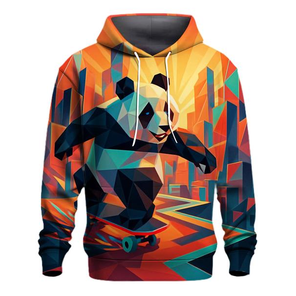Polygon Panda On The Loose hoodie designs