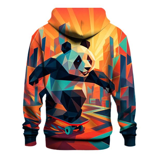 Polygon Panda On The Loose hoodie designs