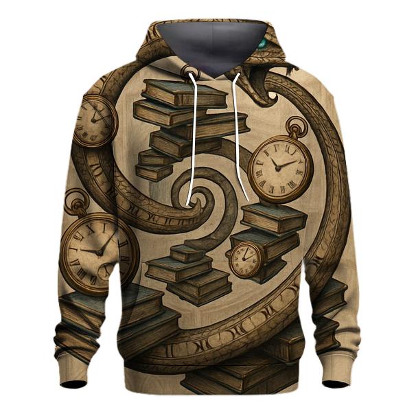 Clockwork Library Ouroboros embroidered hoodies