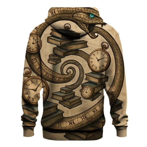 Clockwork Library Ouroboros embroidered hoodies