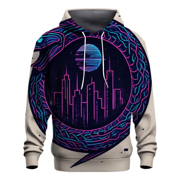 Urban Neon Ouroboros Circuit hoodie designs