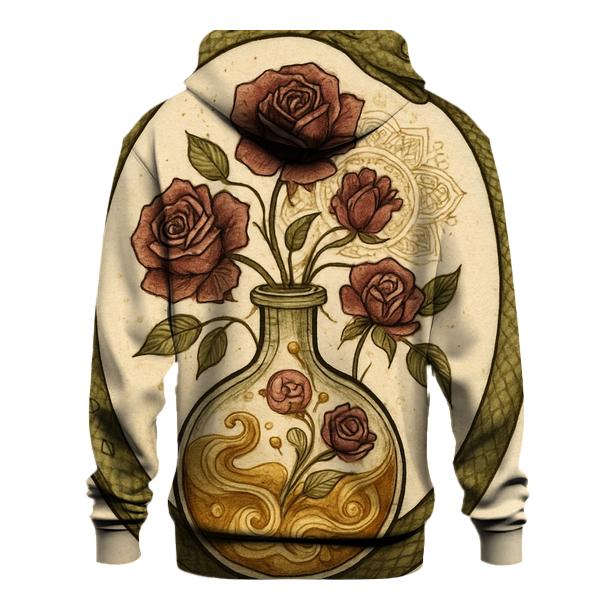 Alchemical Garden Ouroboros embroidered hoodies