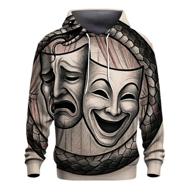 Dual Mask Ouroboros Theater lightweight hoodies