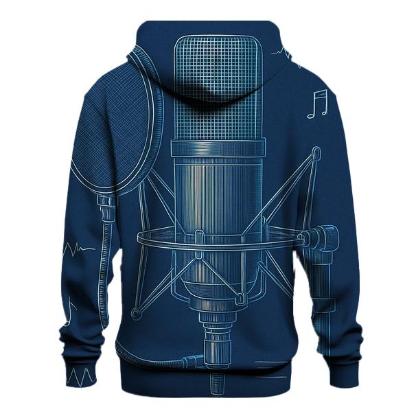 Studio Mic Blueprint graphic hoodies