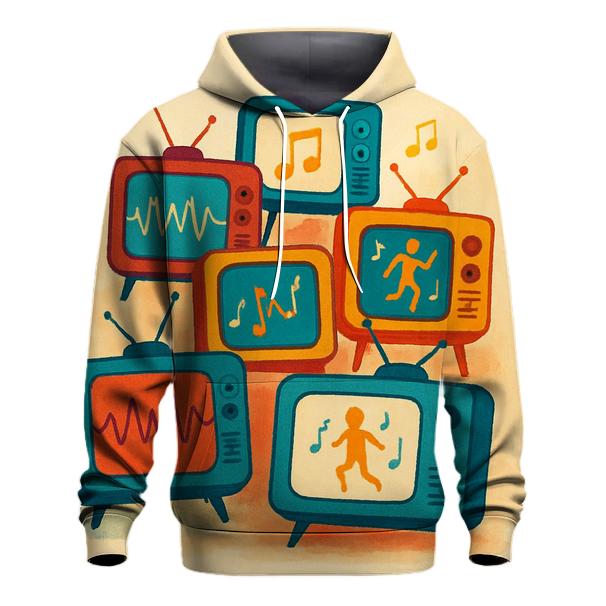 TV Remix Collage graphic hoodies