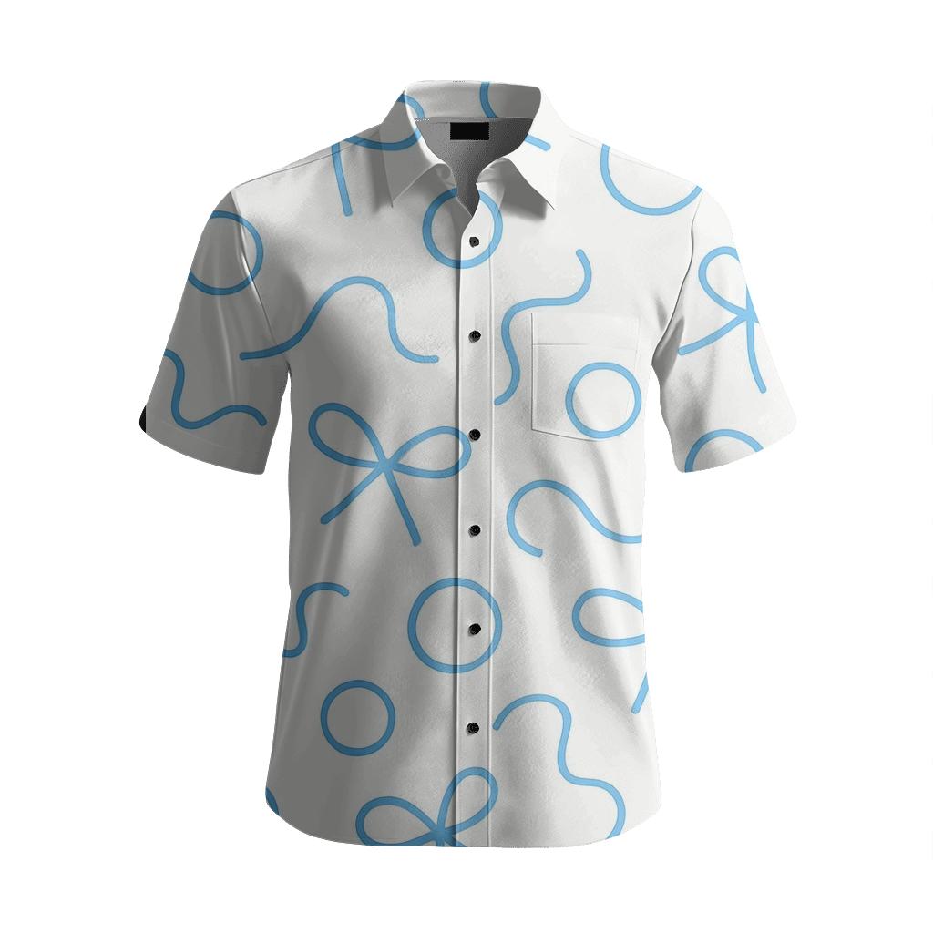 Sky Ribbon Geometric Scatter unique embroidered patterns