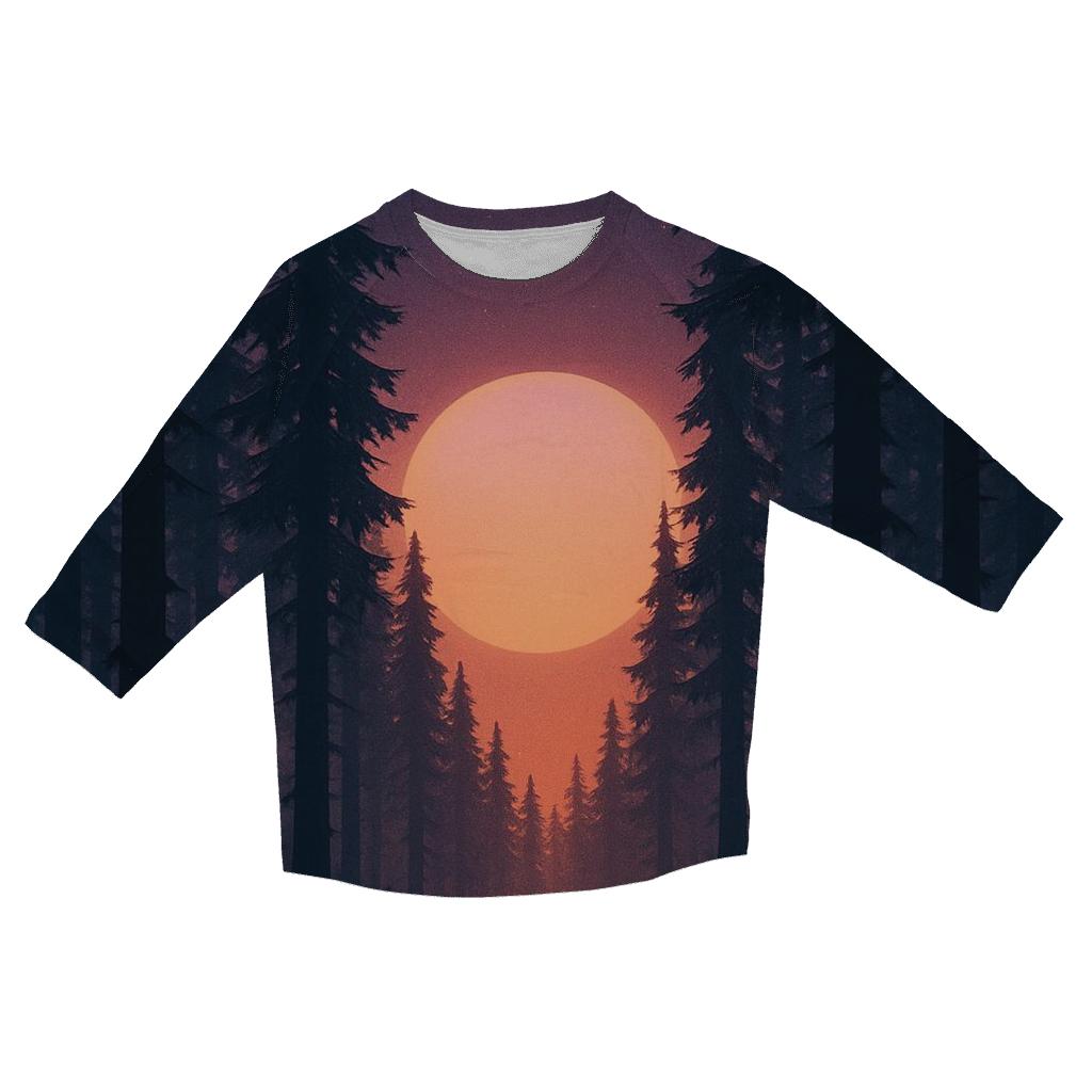 Forest Lantern Sundrop trendy 3/4 sleeve tops