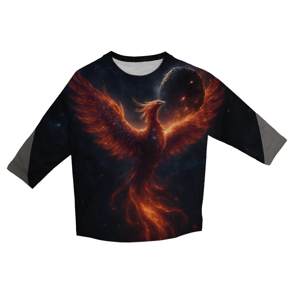 Nebula Phoenix Reborn cotton quarter sleeve shirts