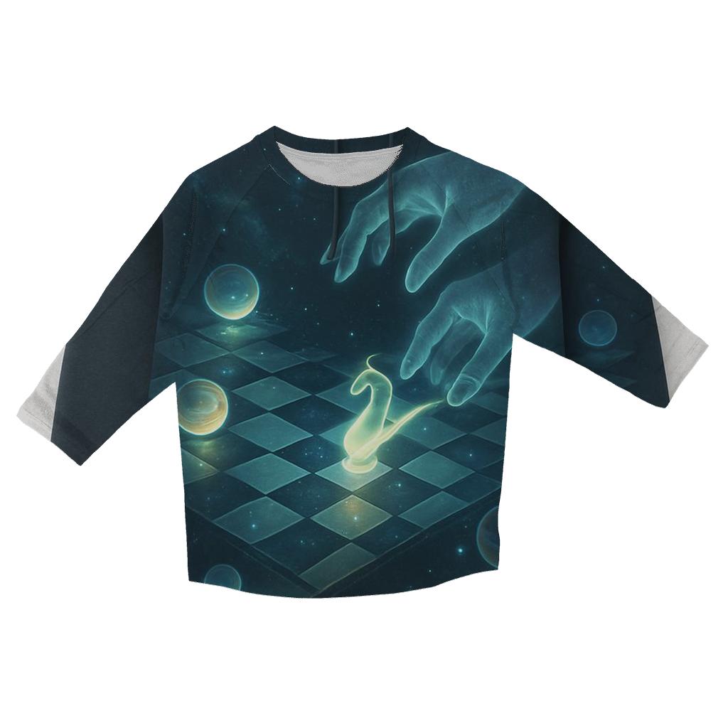 Cosmic Chessboard Of Orbits fashion 3/4 sleeve shirts