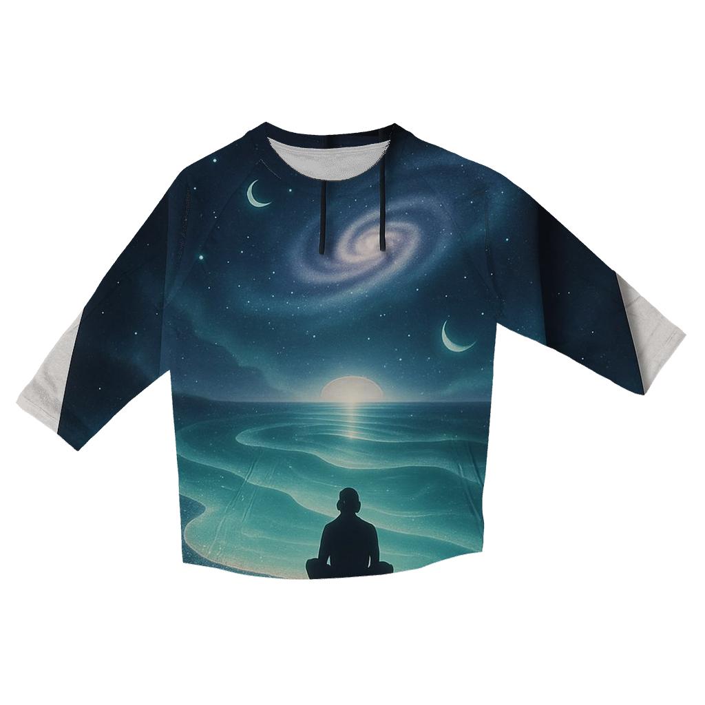 Aurora Waves On The Galactic Coast personalized 3/4 sleeve tees