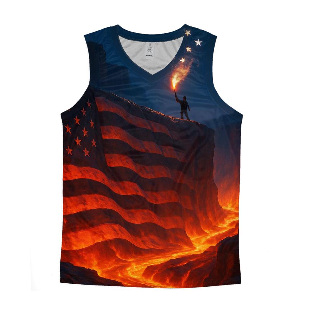 Liberty Flame Canyon personalized athletic tanks
