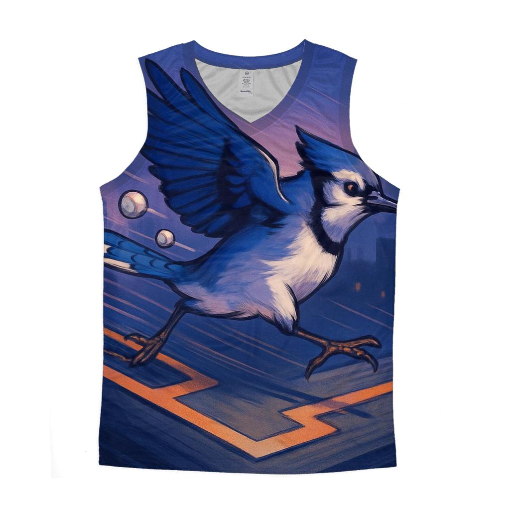 Rooftop Glide Blue Jays Skyline Run stylish racerback tanks