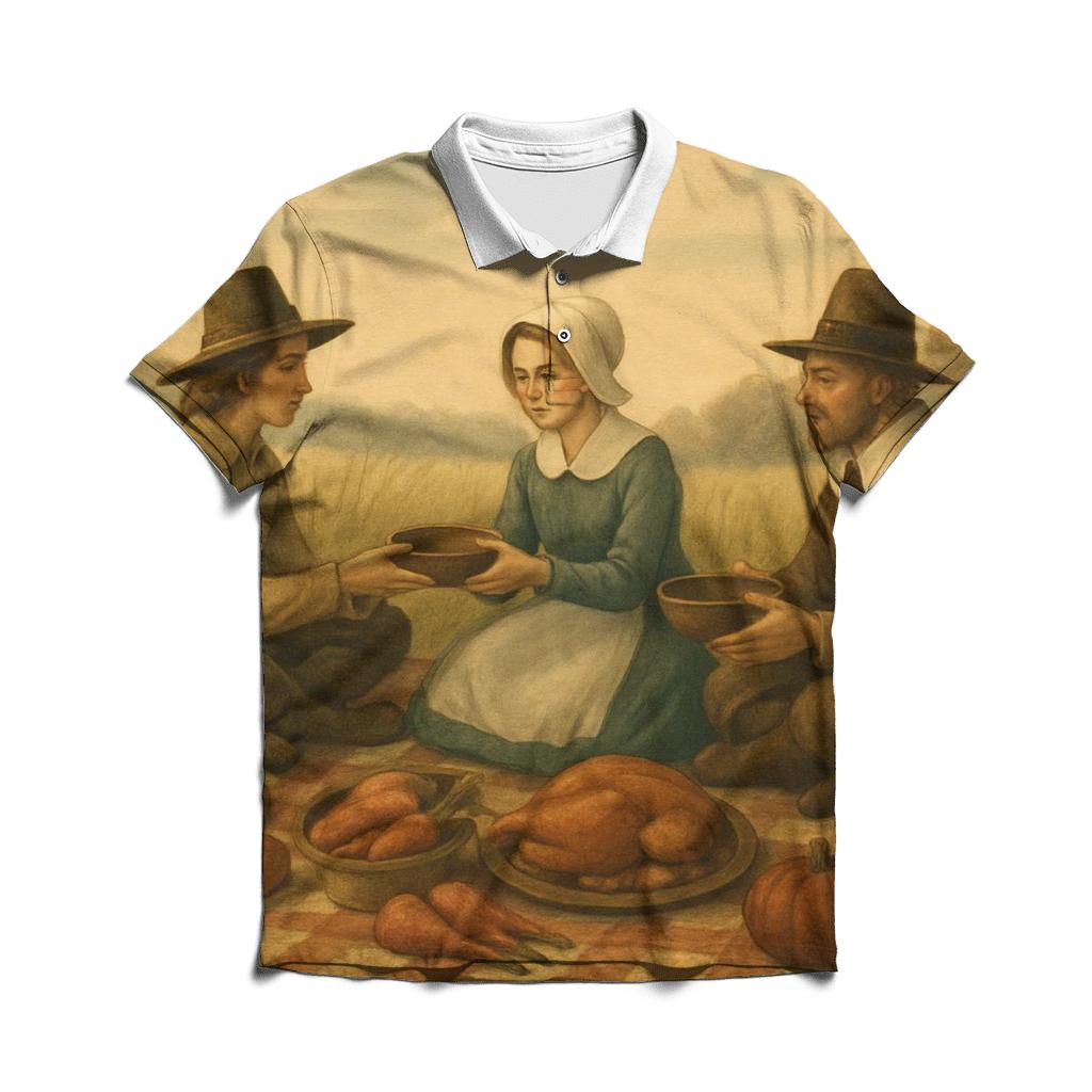 Pilgrim Meadow Harvest Picnic personalized polo shirts