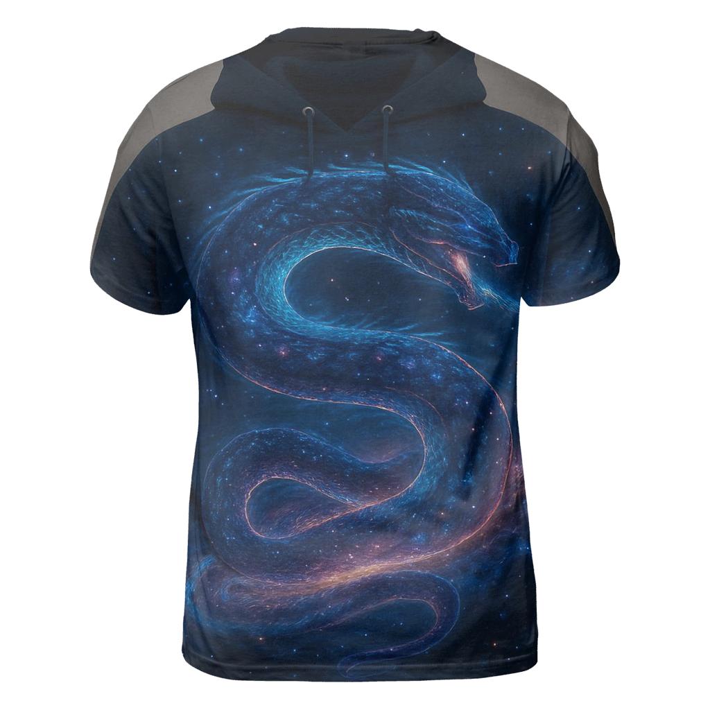 Chrono Spiral Galaxy Serpent designer pattern shirts