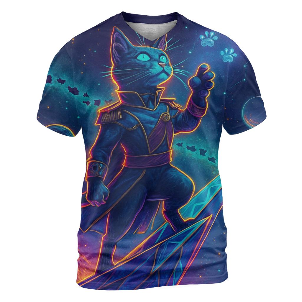 Solar Sail Space Cat Admiral custom all-over print shirts