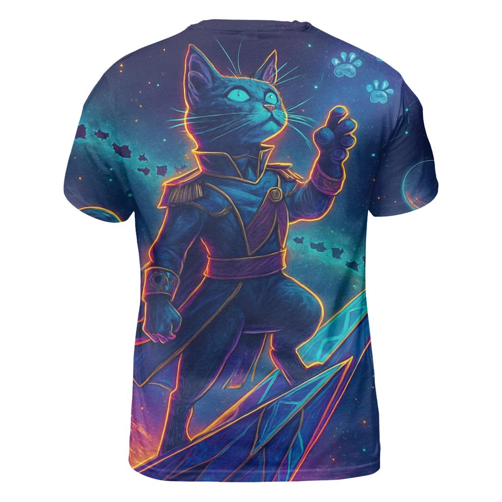 Solar Sail Space Cat Admiral custom all-over print shirts