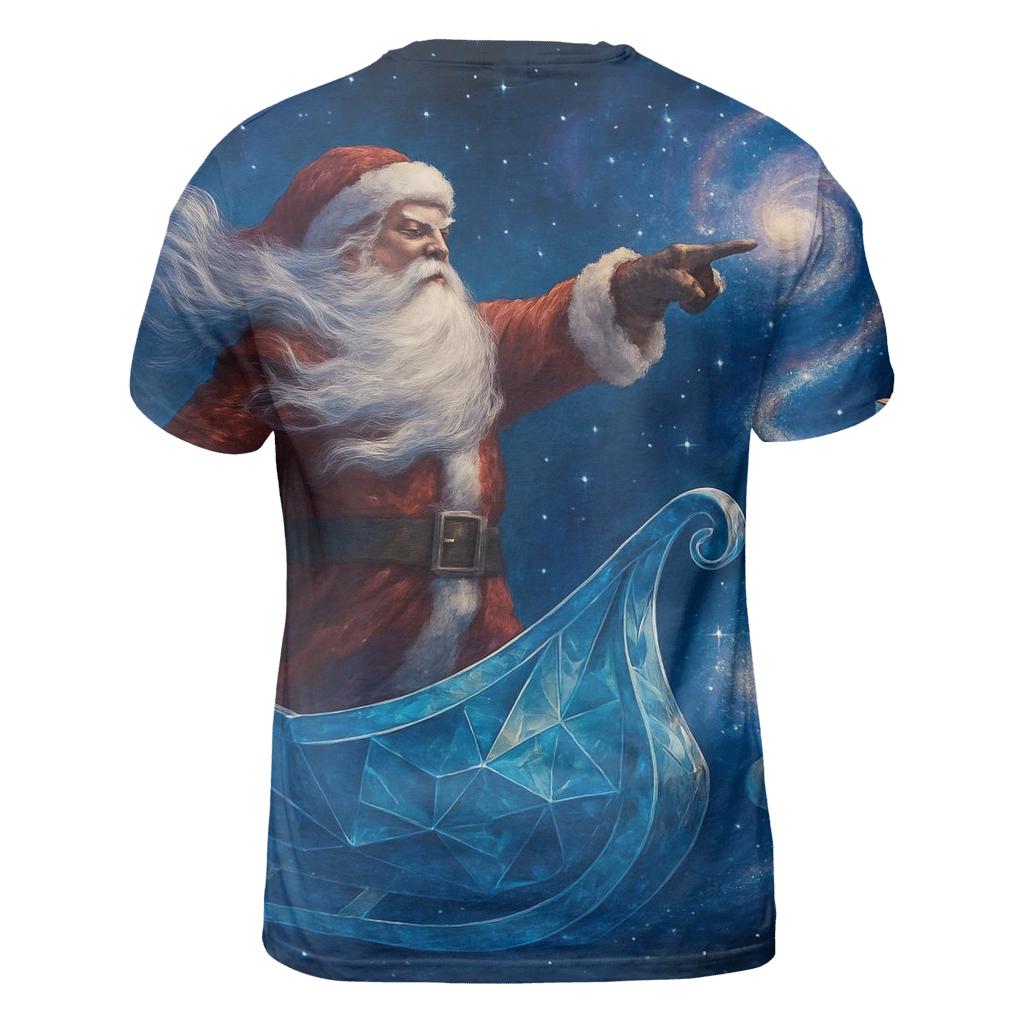 Galactic Starlight Captain Santa trendy printed shirt styles