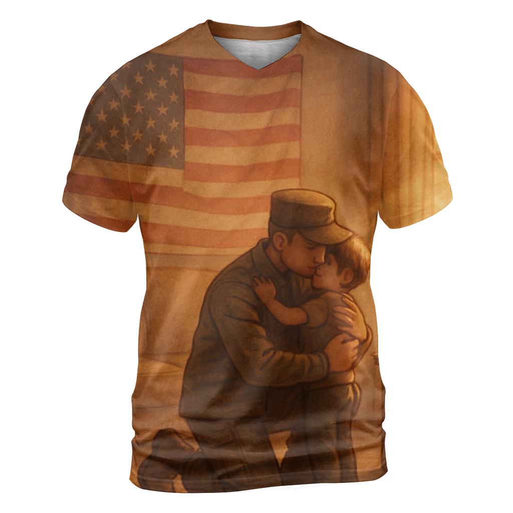 Homefront Threads Of Freedom artistic all-over print tops