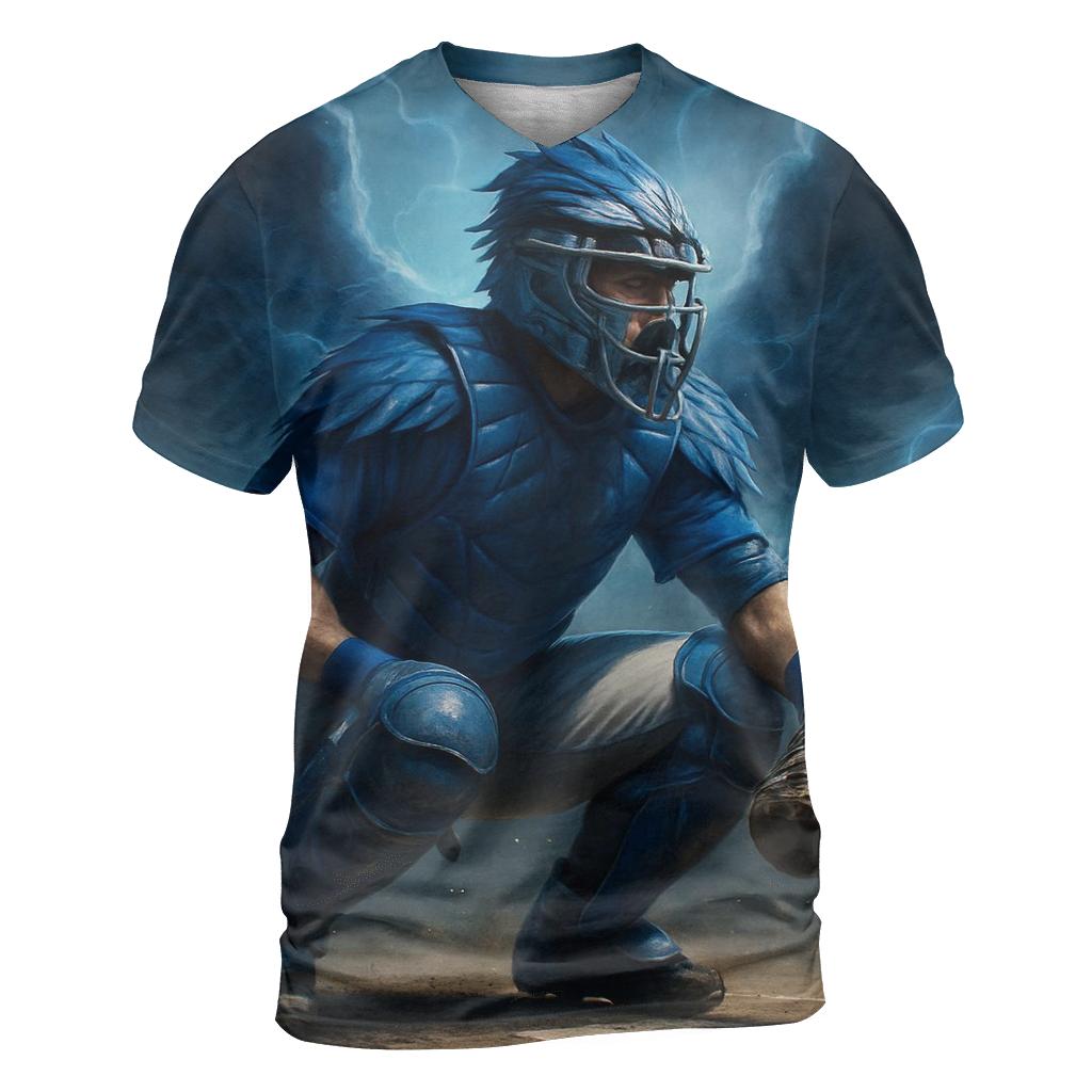 Catcher Of Storms Blue Jays Guardian vibrant all-over design tees