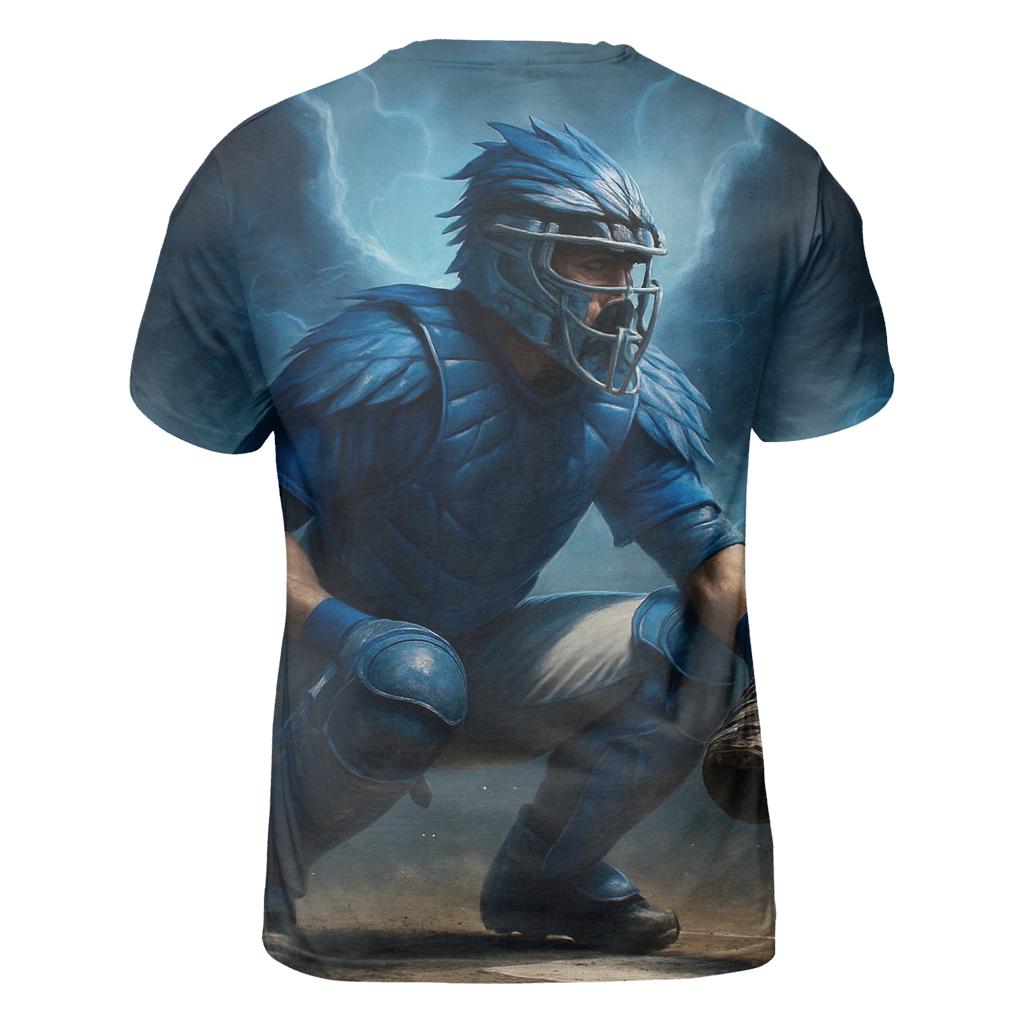 Catcher Of Storms Blue Jays Guardian vibrant all-over design tees