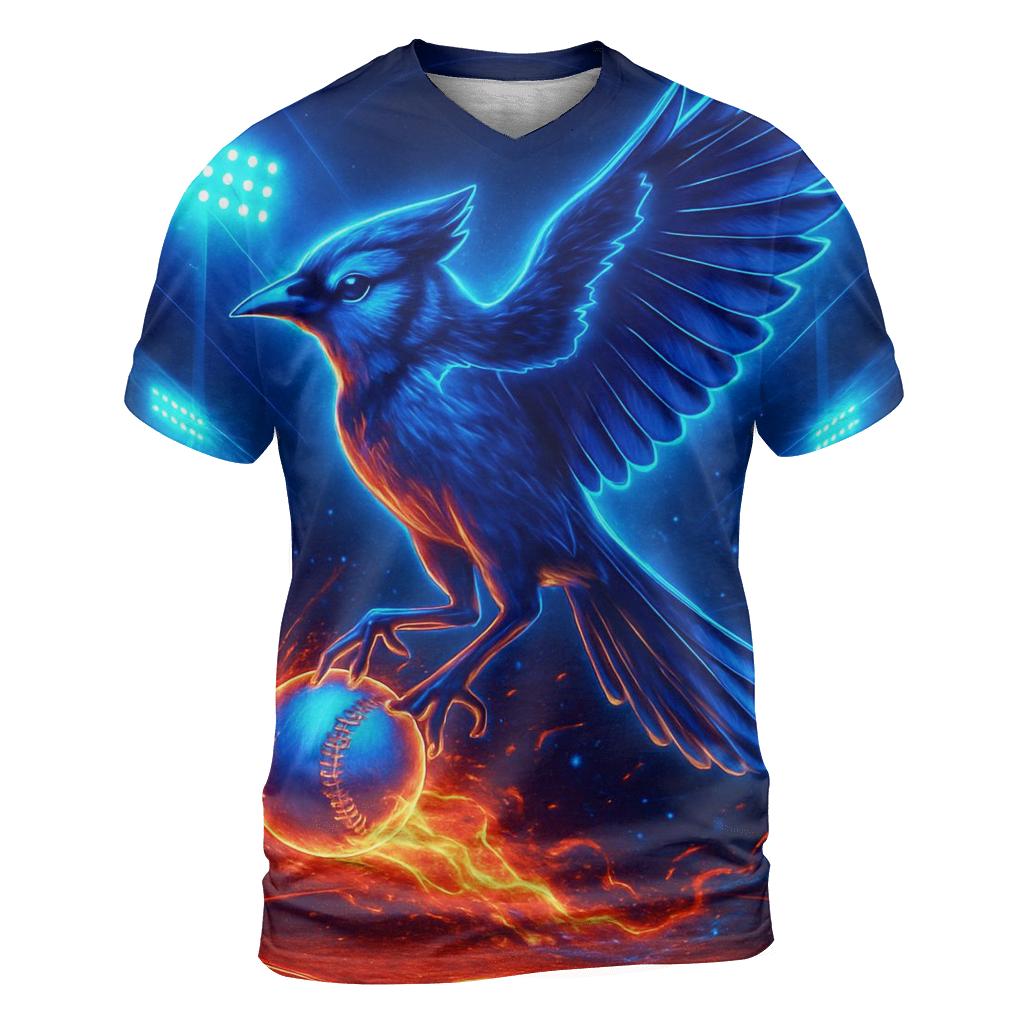 Blue Jays Ember Flight Under Stadium Lights trendy printed shirt styles