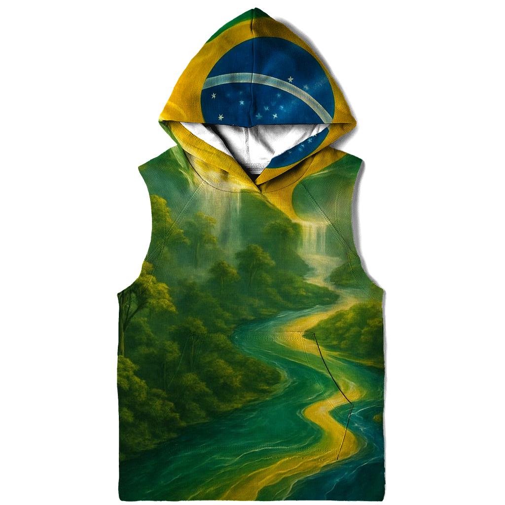Brazilian Rainforest Flag River Dream premium hoodies