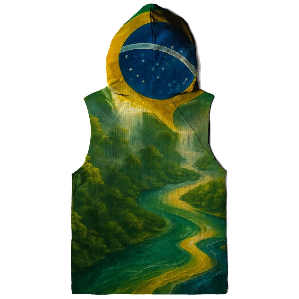 Brazilian Rainforest Flag River Dream premium hoodies