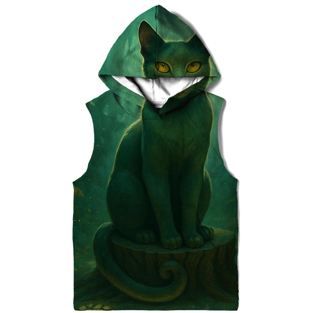 Forest Aura Guardian Cat hoodies fashion