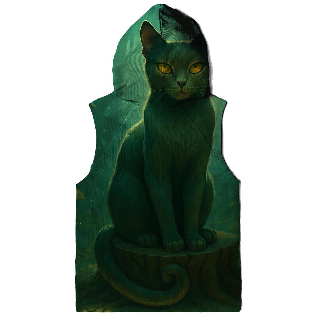 Forest Aura Guardian Cat hoodies fashion