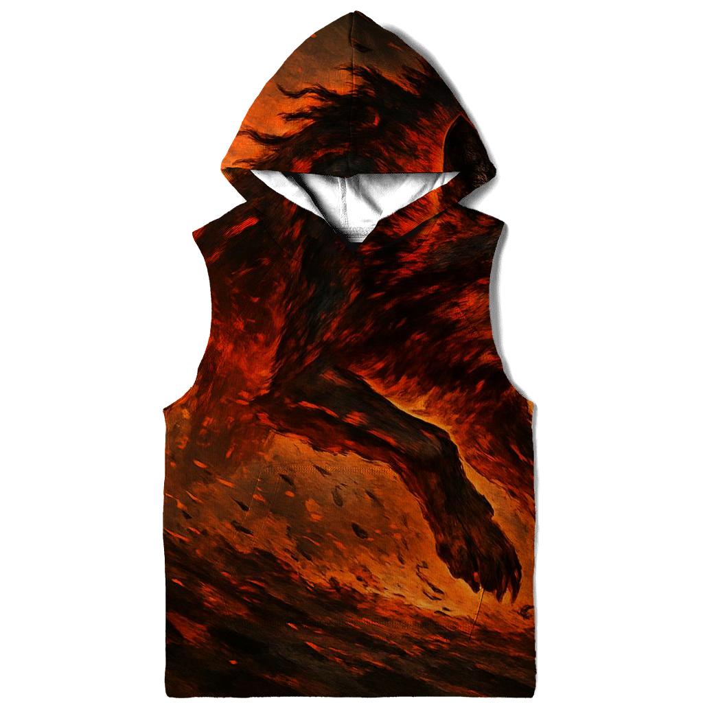 Ember Storm Battle Wolf lightweight hoodies