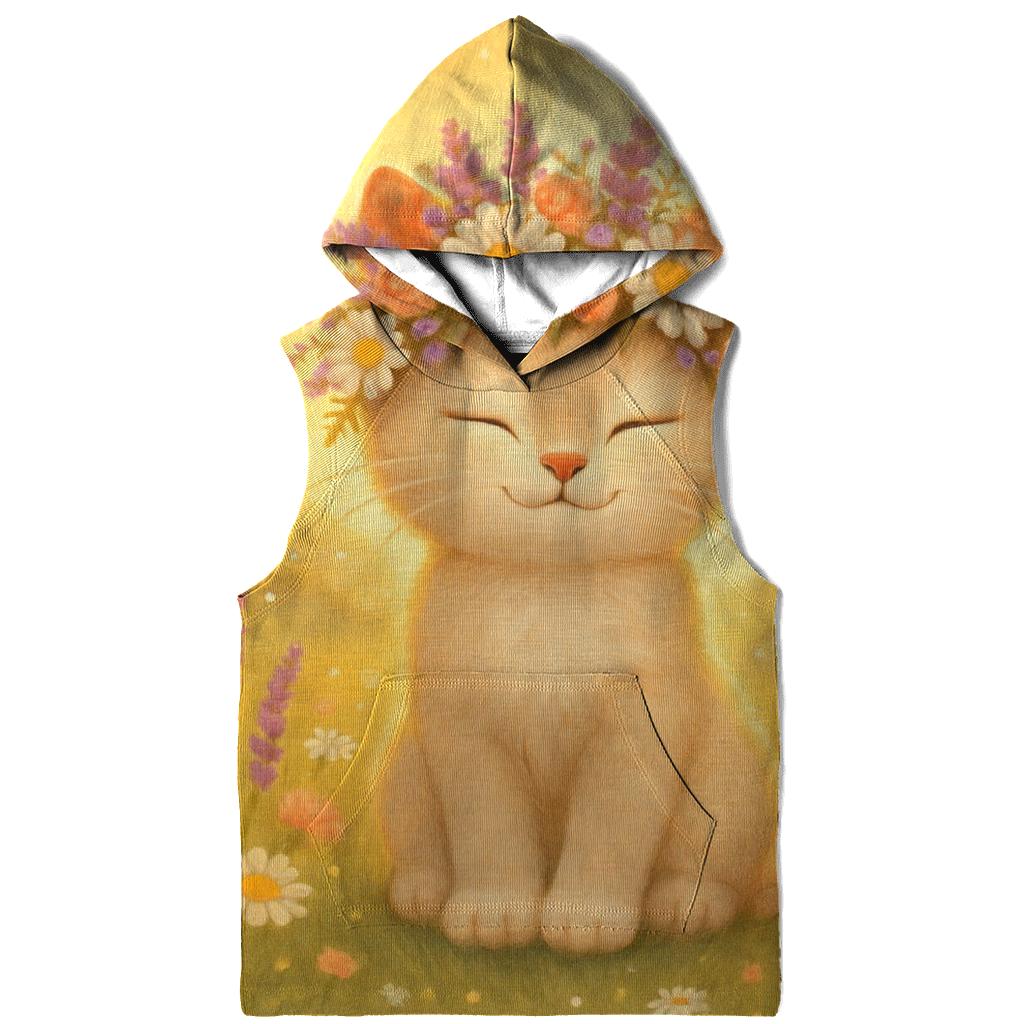 Sunrise Meadow Flower Crown Cat hoodie styles
