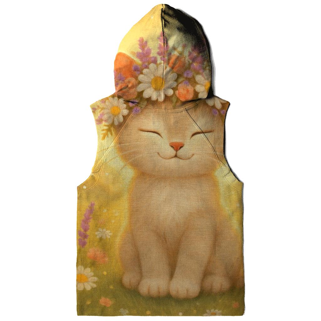 Sunrise Meadow Flower Crown Cat hoodie styles