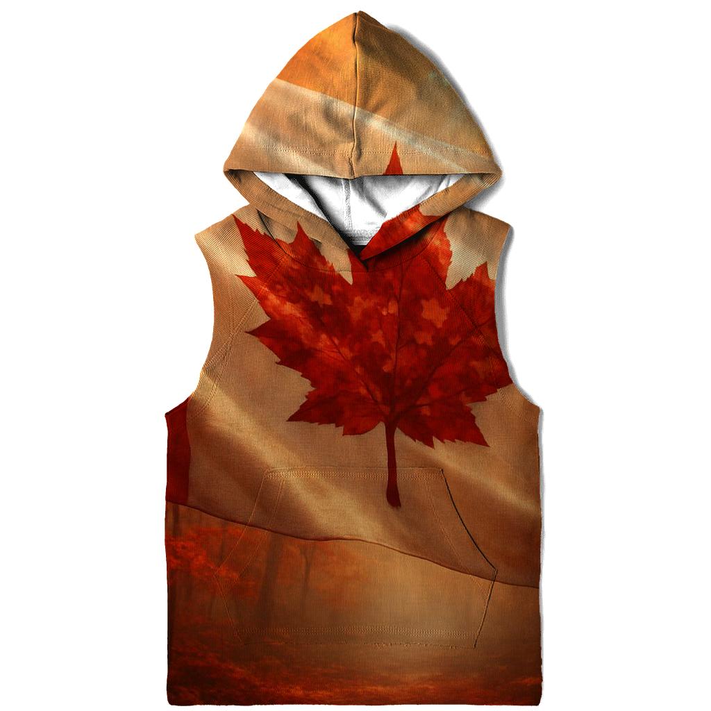 Canadian Maple Forest Fabric Flag Breeze designer hoodies