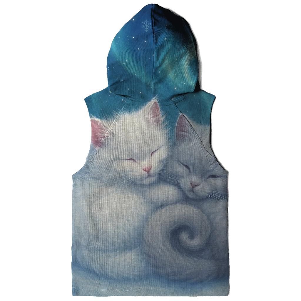 Aurora Snowfield Dream Cats lightweight hoodies