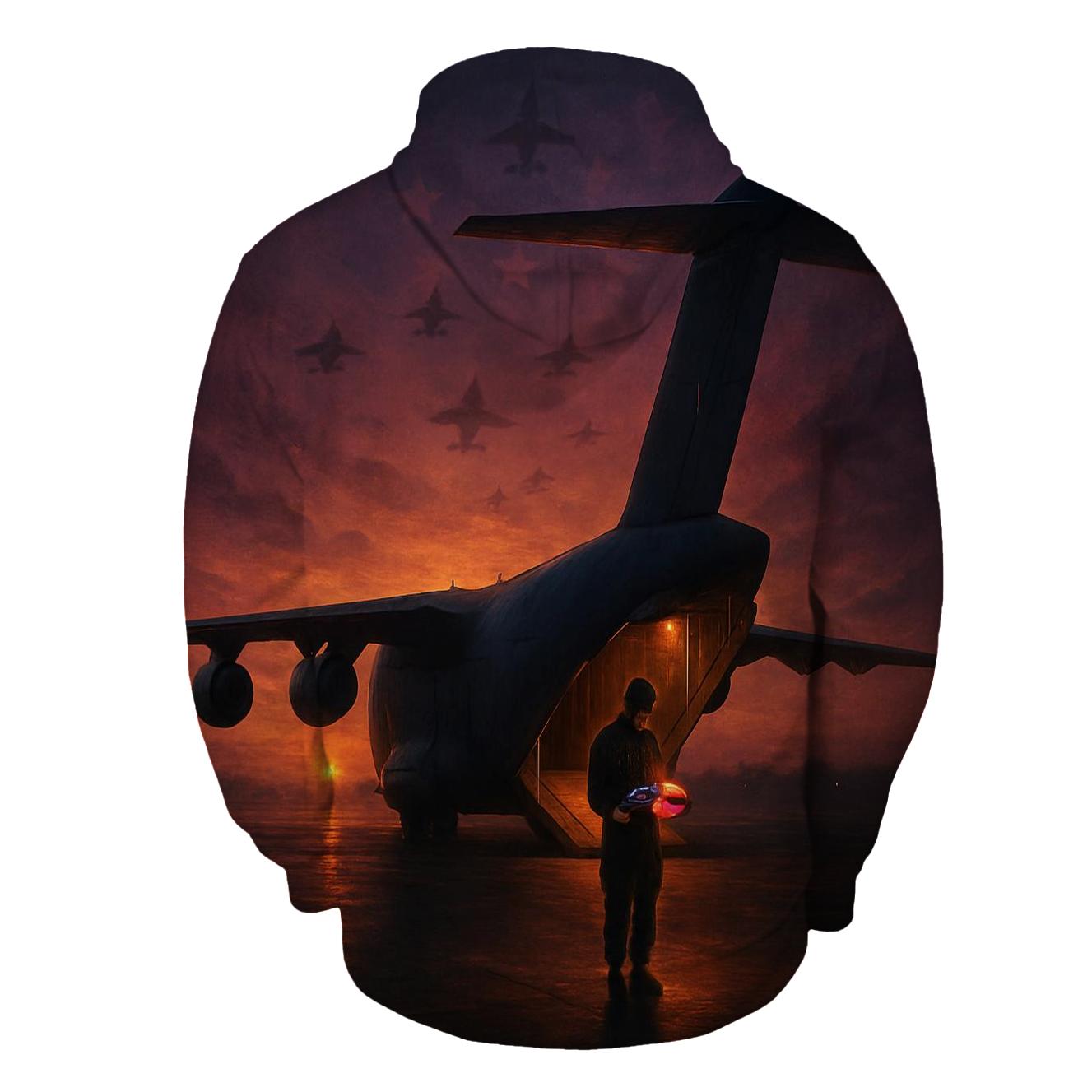 Last Light On The Ramp zip-up hoodies
