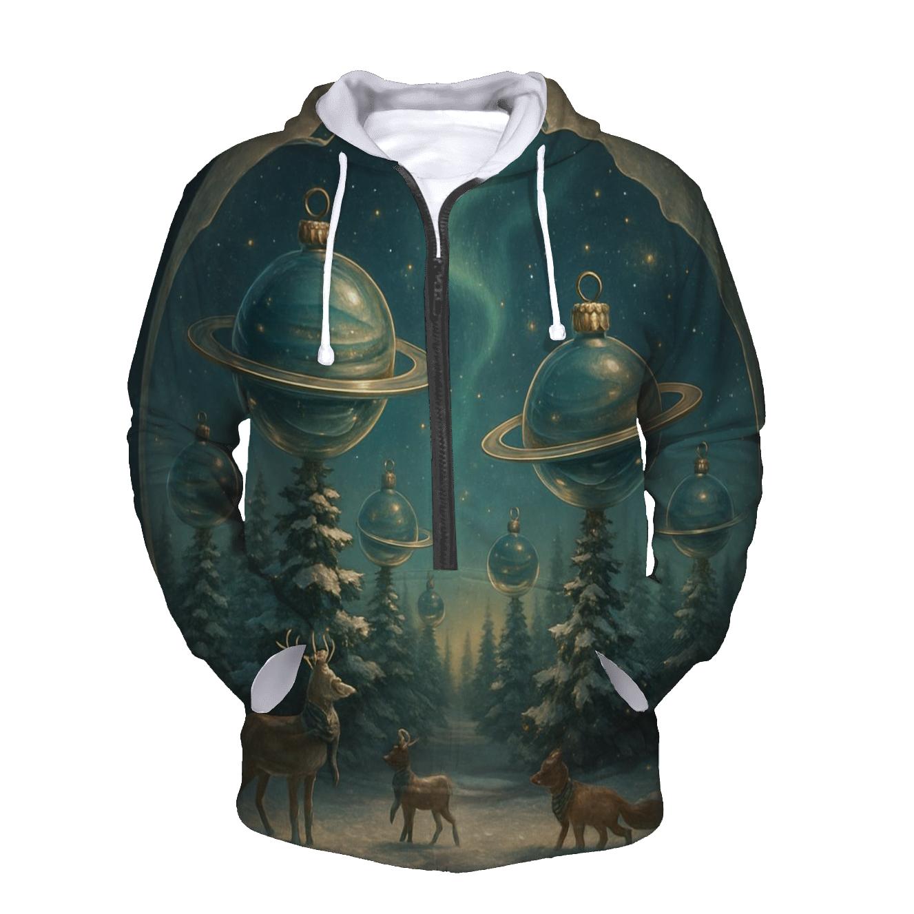 Saturn Ornament Snow Globe Forest hoodie styles