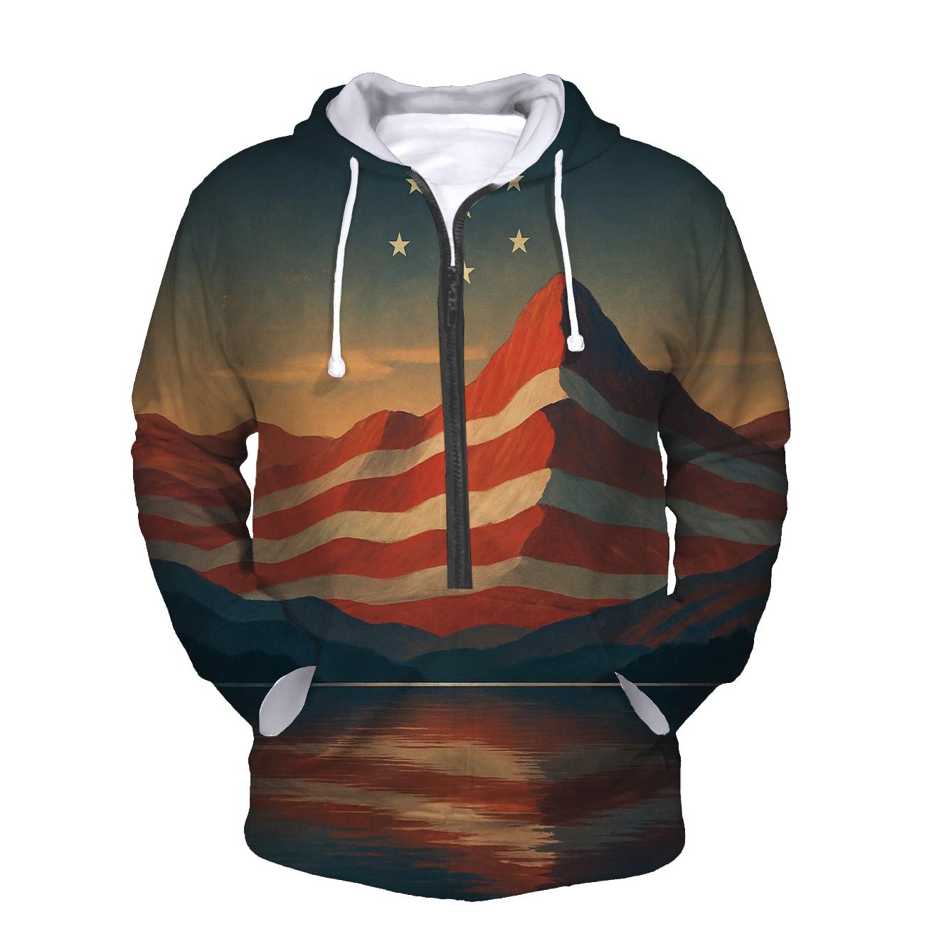 Mountain Echo Of The Flag hoodies fashion