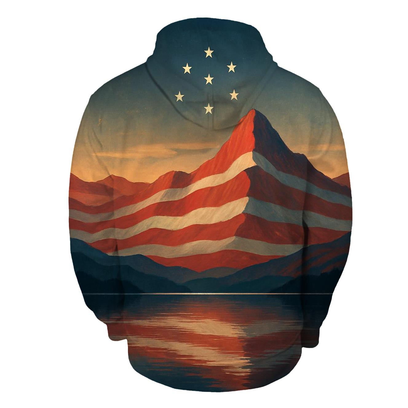 Mountain Echo Of The Flag hoodies fashion