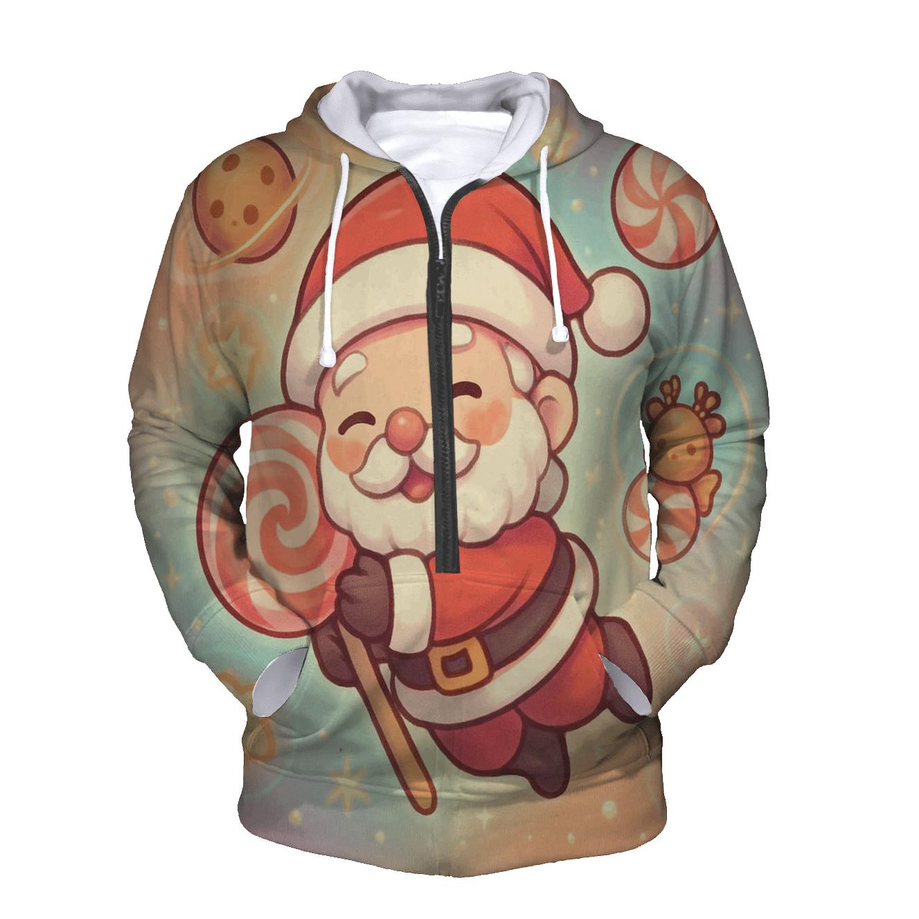 Candy Cosmos Chibi Santa pullover hoodies