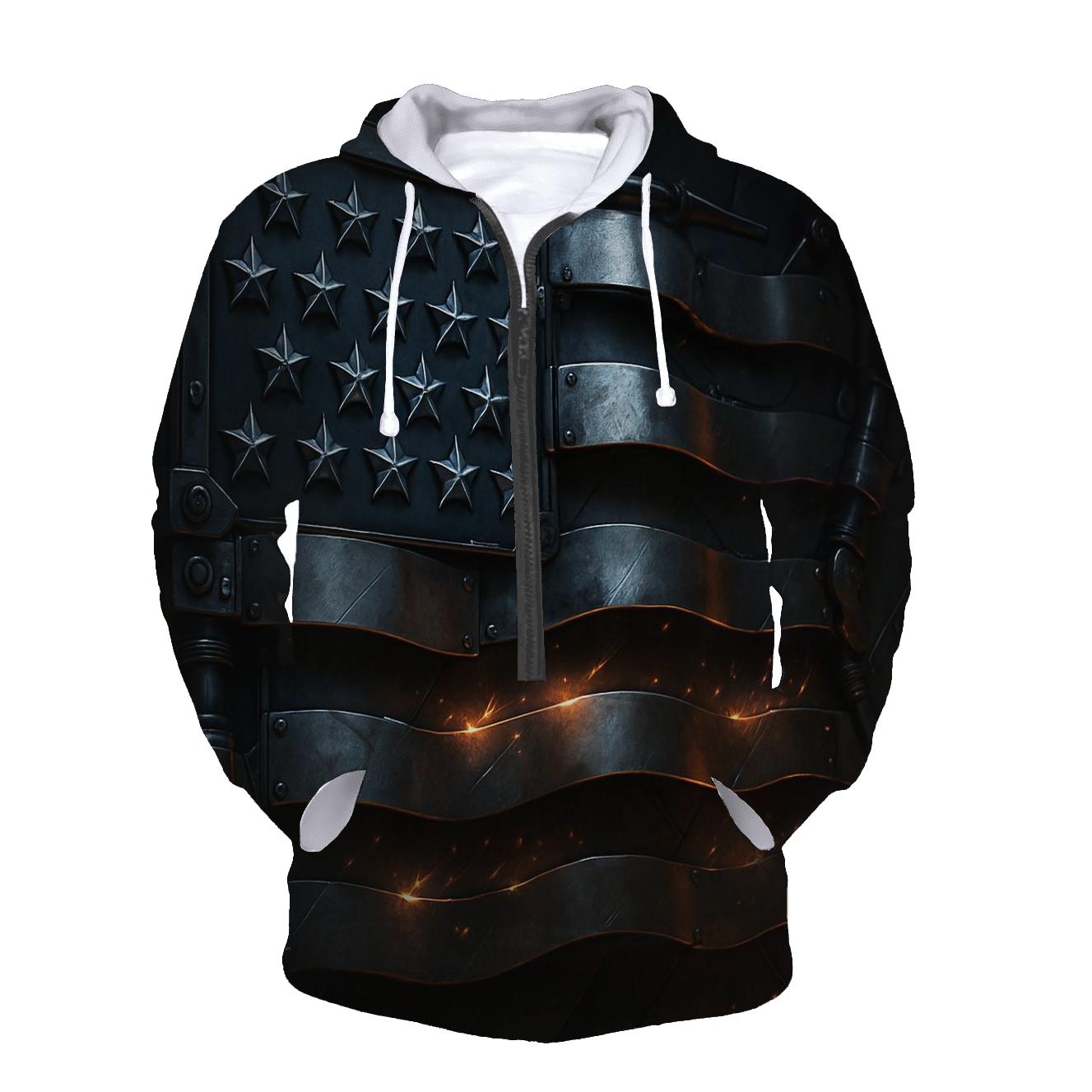 Mechanized Stars And Steel Stripes hoodie styles