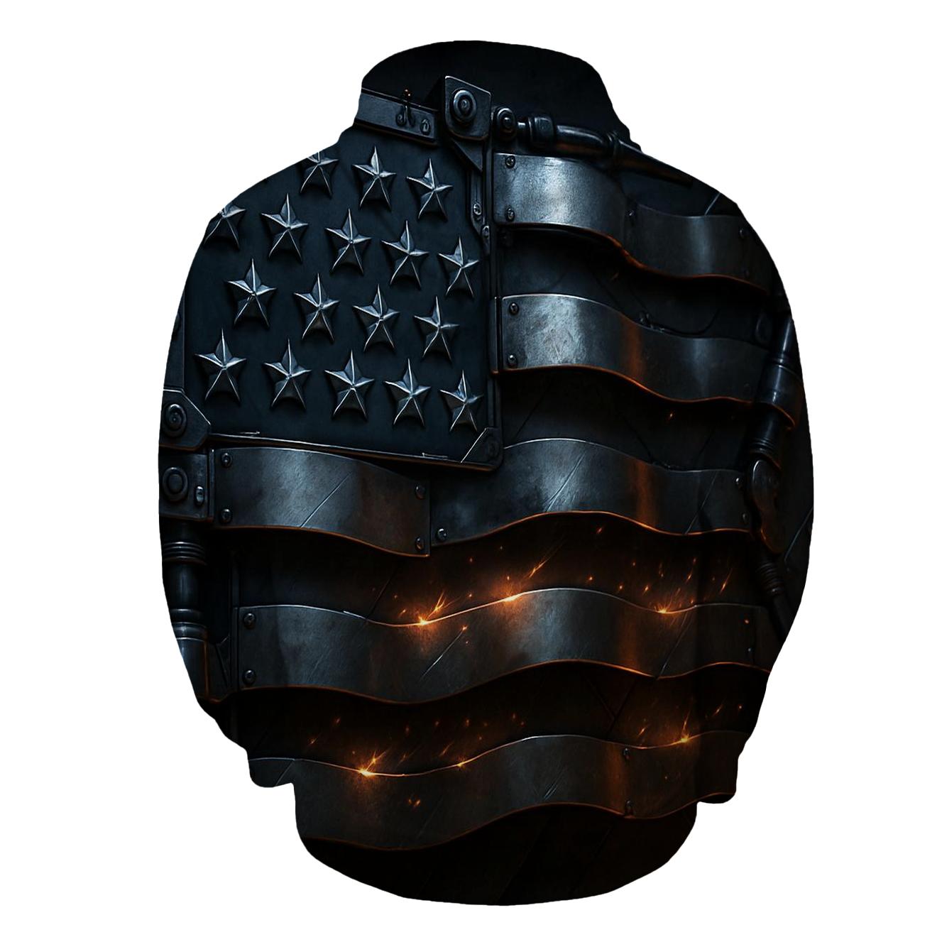 Mechanized Stars And Steel Stripes hoodie styles
