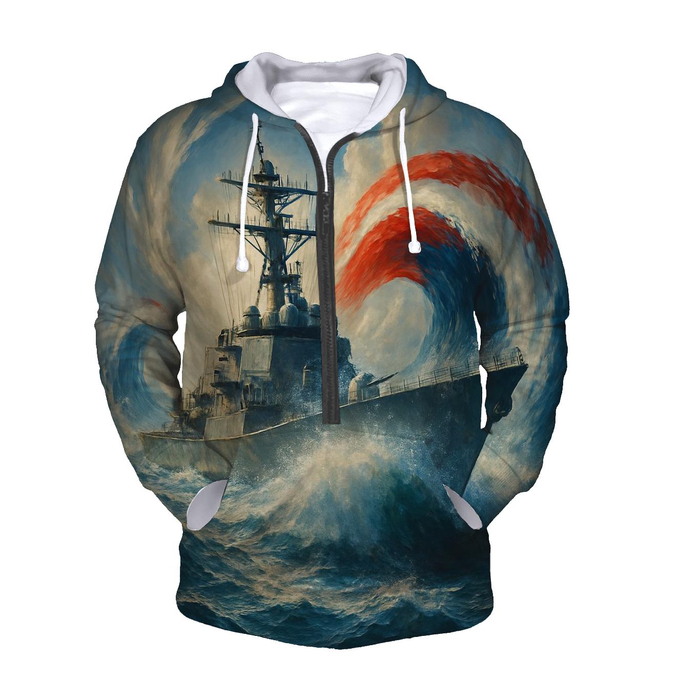 Waves Of Freedom At Sea designer hoodies