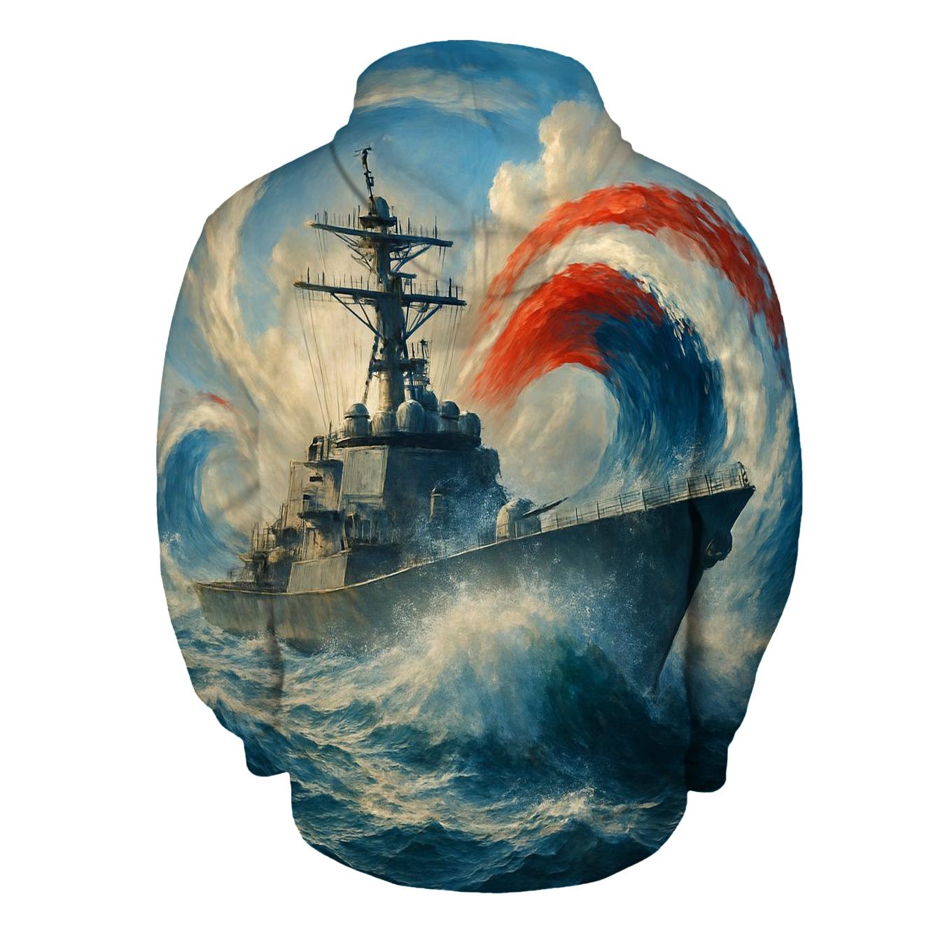 Waves Of Freedom At Sea designer hoodies