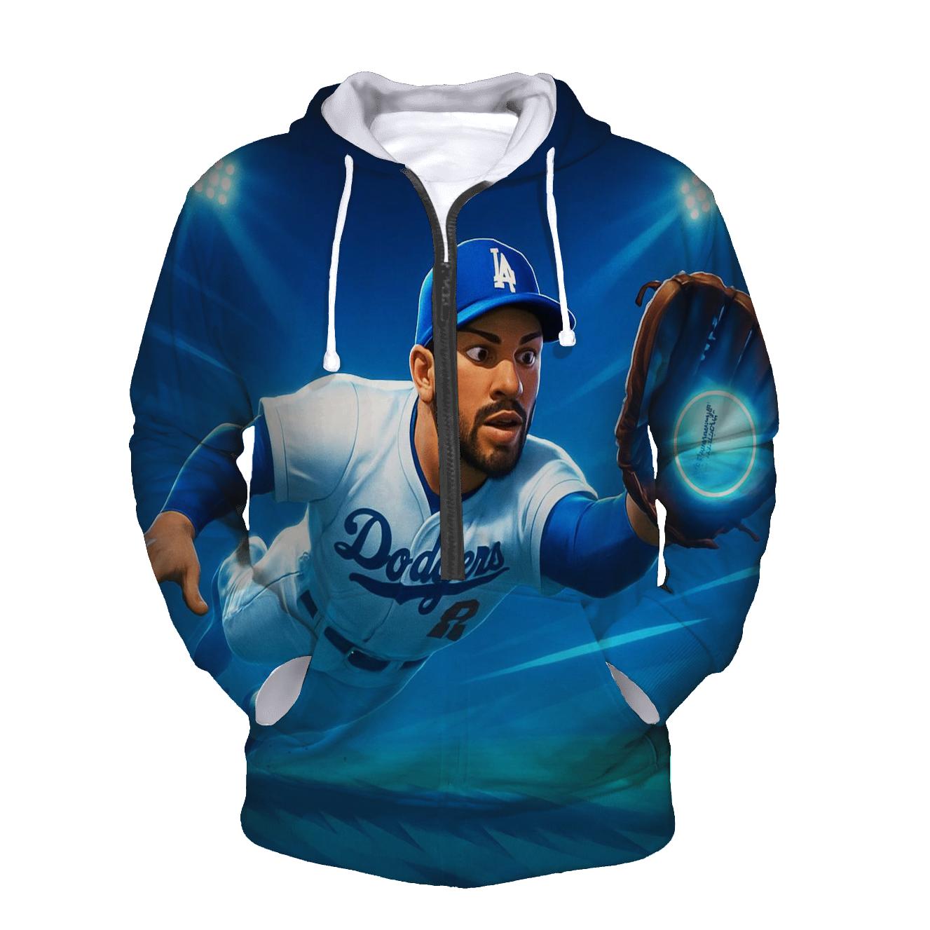 Electric Outfield Glide printed hoodies